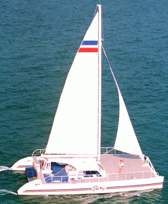 one of the Fury 65 catamarans